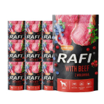 Rafi koerakonserv loomaliha, mustikate ja j&otilde;hvikatega 10x500 g