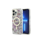 Guess Apple iPhone 14 Pro 6.1 hardcase Flower MagSafe Transparent