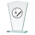 Detail Detail Engraved glass trophy + paint filler