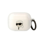 Airpods Airpods Pro KLAPHNIKTCT transparent Karl's Head for Karl Lagerfeld