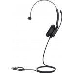 Yealink UH35 Mono Teams USB-C/A K&otilde;rvaklapp Juhtmega &uuml;hendatud Peav&otilde;ru K&otilde;ned/muusika USB Type-C / USB Type-A Must
