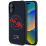 Case Case Red Bull Red Bull Red Bull HC Silicone ORBR20 Logo Red Lining Apple iPhone 16 MagSafe pomegranate color