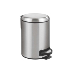 Stainless Stainless steel waste bin LEMAN, Easy Close, 3 l, WENKO