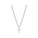 Brosway Fashionable steel necklace with cross inlay BIK10