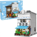 CaDA Ehitusplokid Sushi Shop Jaapani stiilis hoone LED lambid 1665 tk C66018W