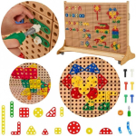 MASTERKIDZ geomeetriliste kujundite plokkide komplekt STEM seinapaneelidele 260 tk.