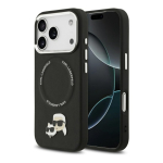 Karl Karl Lagerfeld Karl & Choupette Pins MagSafe kait for Apple iPhone 17 Pro Max, musta v&auml;rvi