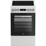 Whirlpool W5V5LCW Eraldiseisev pliit A Elektriline Keraamiline Must, Valge