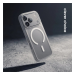 Kaitse Kaitse iPhone 18 Pro / 17 Pro, valge Crong Hybrid Matte Magnetic