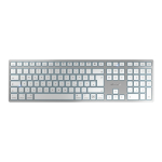 CHERRY KW 9100 SLIM FOR MAC klaviatuur Universaalne USB + Bluetooth QWERTZ Saksa keel H&otilde;be
