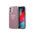 Guess GHUHCP12SPCUMPTPI iPhone 12 mini 5.4 inch Pink/Pink Hard Case Metallic Collection