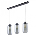 Orno LAZIO 3P, hanging lamp, E27 max.15W, black
