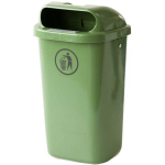 Europlast Europlast Austria Street trash can, city trash container for pole or wall, DIN 50L - green
