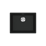 Franke Maris granite sink, MRG 110-52, Black matte, manual valve