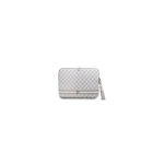 DKNY PU Leather Checkered Pattern and Stripe Laptop Sleeve 13|14