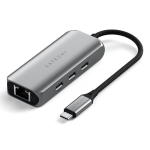 Satechi ST-H3C25EM jaotur USB t&uuml;&uuml;p-C 10000 Mbit/s Hall