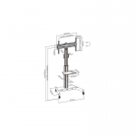 Holder Holder Hismart Mobile 32"-65" TV stand