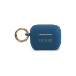Guess Protective case GUACAPSILGLBL Silicone glossy for AirPods Pro dark blue
