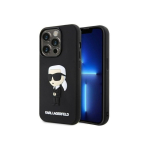Karl Karl Lagerfeld Apple iPhone 14 Pro Max 6.7 hardcase Rubber Ikonik 3D Black