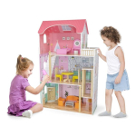 Viga Viga Toys Large wooden 3-story dollhouse with Viga furniture