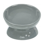 TRIXIE pet bowl, ceramic, gray, 0.35 l/&oslash; 17 cm