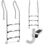 Uniprod Uniprod Stainless steel pool ladder, 3 steps, 1600 mm
