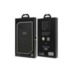 Case Case Audi Synthetic Leather iPhone 16 Pro Max 6.9" black/black hardcase AU-TPUPCIP16PM-GT/D2-BK