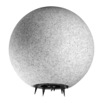 Wall Wall lamp Orno OFELIA ball garden lamp, E27, max. 18W, IP65, stone, ?280