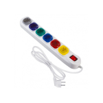 Power Power strip 6 outlets 1,5m MCE509 W 250VAC/10