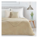 Eurofirany BLANKET/TEDY/LIGHT BEIGE 200X220 LIGHT BEIGE