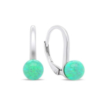 Brilio Brilio Silver Brilio Silver Charming silver earrings with synthetic opals EA387WG