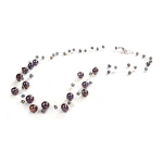 Jwl Jwl Luxury Pearls Levitating Dark Real Pearl Necklace JL0325