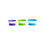 Munchkin Stay Put Suction Bowls 6 kuu(d) Sinine, Roheline, Lilla