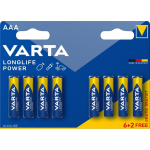 Varta High Energy AAA 6+2pcs &Uuml;hekordne patarei Aluseline