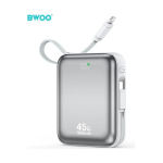 BWOO power bank P77 45W, 10000 mAh with USB-C and Lightning cabl
