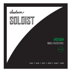 Jackson&reg; Jackson&reg; Soloist&trade; Drop Medium, elektrikitarrikeeled, 10 - 52