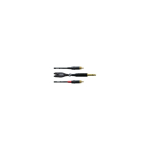 Cordial CFY 1.5 VCC audiokaabel 1,5 m 2 x RCA 6.35mm Must