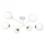 Orno LEIA 6P E27, pendant lamp, max. 6x60W, white and gold