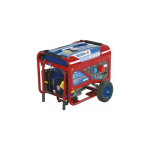 DEDRA DEGB7503K mootor-generaator 6000 W 25 l Bensiin Punane