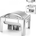 Hendi Food warmer with candle paste, satin steel GN 1/2