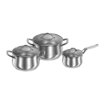 Zyle ZY1400PS Stainless Steel Pot Set