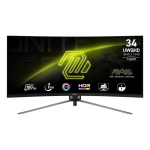 MSI MAG 345CQR PC lamekuvar 86,4 cm (34") 3440 x 1440 pikslit UltraWide Dual Quad HD Must