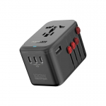 Promate TripMate-GaN100 GaNFast&trade; Multi-Port Wall Charger 100W / EU/US/UK/AU