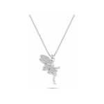 Brilio Brilio Silver Silver necklace with zircons Fairy Tinker Bell NCL167W
