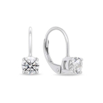Brilio Brilio Silver Brilio Silver Minimalist silver earrings with zircons EA914W