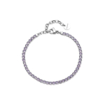 Brosway Steel tennis bracelet with purple zircons Desideri BEI103