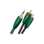 AudioQuest 1m Evergreen 3.5mm - 2xRCA audiokaabel Must