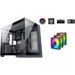 1St 1St Cool 1stCOOL DREAMER korpus, keskmise suurusega torn, AU, USB 3.0, USB-C, 3x 120 mm ARGB ventilaatorid, must