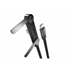 Vakoss TC-U570 USB-C kuni USB-C kaabel toega funktsiooniga, 100W, 1m, must
