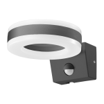Orno HOWLIT LED 20W, garden light with motion sensor, 1800lm, IP65, 4000K, gray